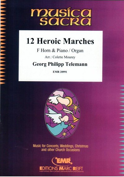 DL: G.P. Telemann: 12 Heroic Marches, HrnOrg/Klav