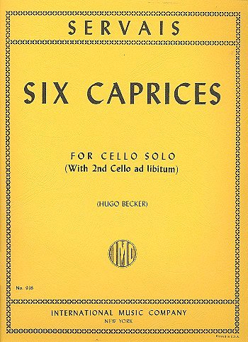 Capricci (6) Op. 11 (Ii Vc Ad Lib.) (Becker), Vc