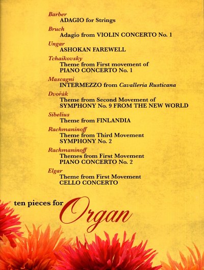 Ten Pieces for Organ, Org
