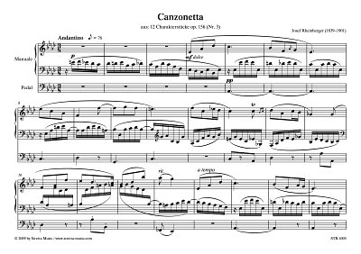 DL: J. Rheinberger: Canzonetta aus: 12 Charakterstuecke op. 