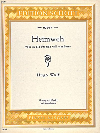 DL: H. Wolf: Heimweh, GesHKlav