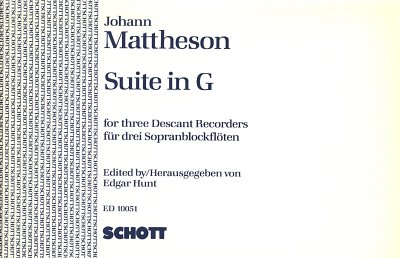 J. Mattheson: Suite in G op. 1/5 , 3SBlf (Sppa)