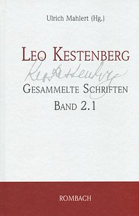 L. Kestenberg:  Aufsätze und vermischte Schriften - Tex (Bu)