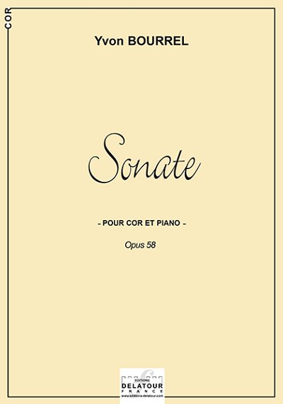 BOURREL Yvon: Sonate für Horn und Klavier (Faksimile)