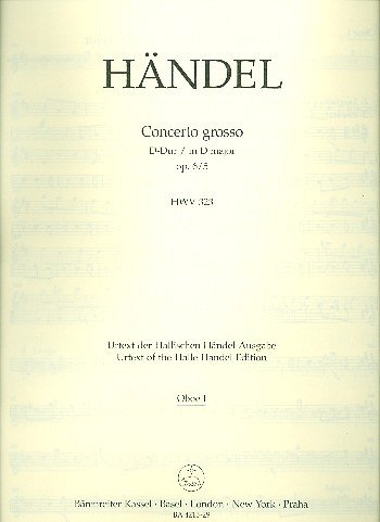 G.F. Händel: Concerto grosso D-Dur op. 6/5 HW, Barorch (Ob1)