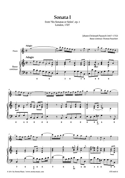 DL: J.C. Pepusch: Sonata I (Pa+St)