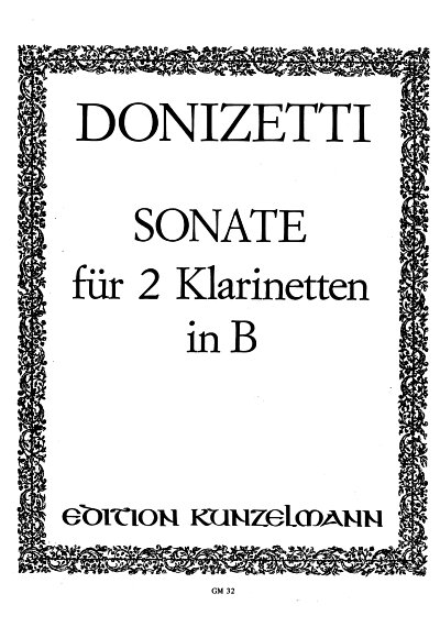 D. Giuseppe: Sonate für 2 Klarinetten, 2Klar (Stsatz)