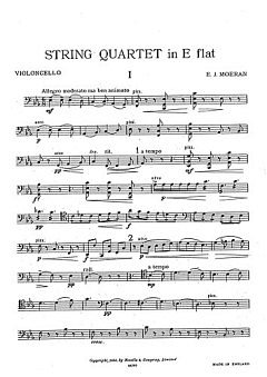 E.J. Moeran: String Quartet in E Flat major