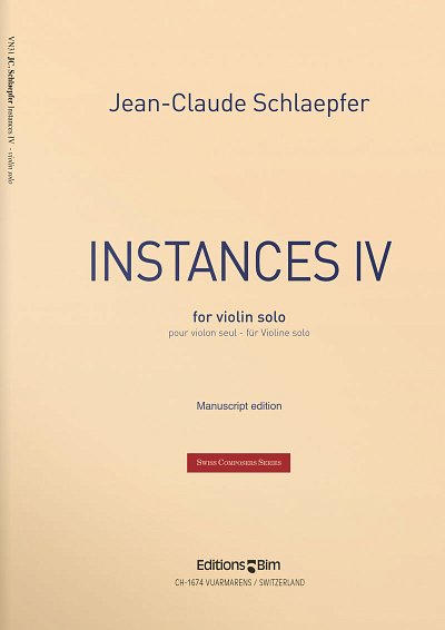 J. Schlaepfer: Instances IV