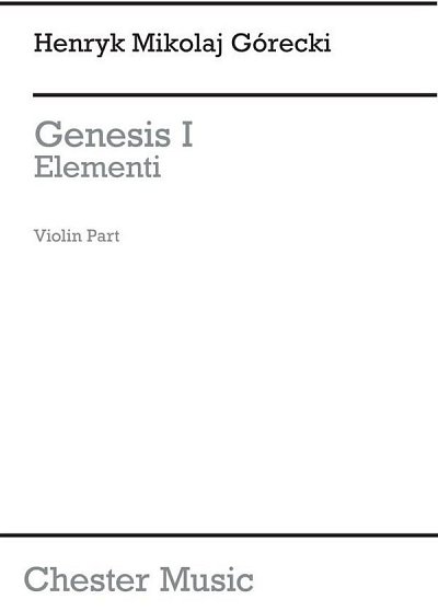 Genesis 1 - Elementi (Set Of Parts)