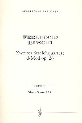 F. Busoni: Zweites Streichquartett d-Moll op., 2VlVaVc (Stp)