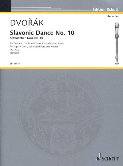 A. Dvo_ák: Slawischer Tanz Nr. 10 op. 72/2  (Pa+St)