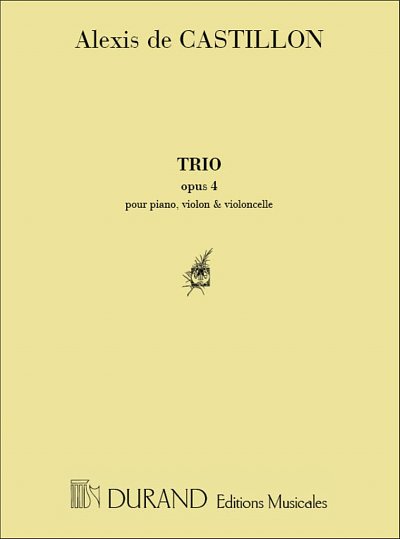 Trio Op 4 Vl-Vlc-Piano  (Part.)