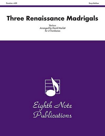 Three Renaissance Madrigals (Pa+St)