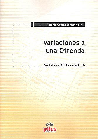 G.S. Antonio: Variaciones a una Ofrenda, Klarinette, Klavier