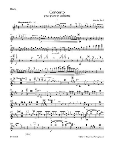 M. Ravel: Concerto, KlavOrch (HARM)