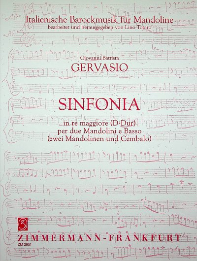 Gervasio Giovanni Battista: Sinfonia D-Dur Italienische Baro
