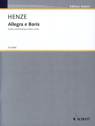 H.W. Henze: Allegra e Boris , VlVla (Sppa)