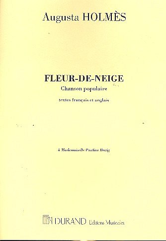 Fleur De Neige Chant-Piano , GesKlav