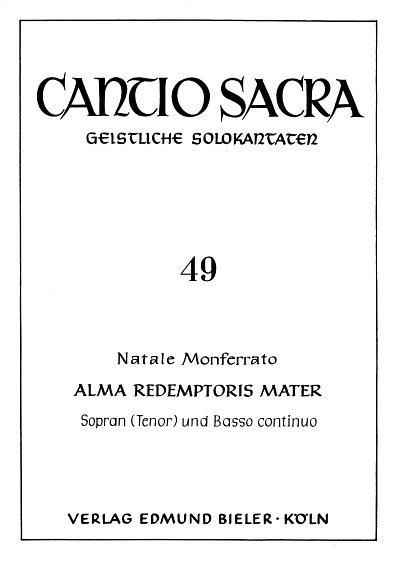 Monferrato N.: Alma Redemptoris Mater Cantio Sacra 49