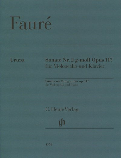G. Fauré: Sonate Nr. 2 g-Moll op. 117, VcKlav (KlavpaSt)