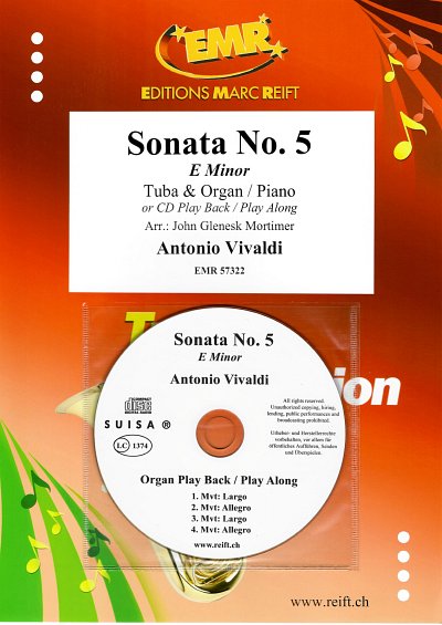 A. Vivaldi: Sonata No. 5, TbKlv/Org (+CD)