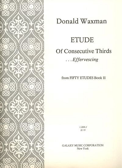Etude No. 22: Consecutive Thirds (Bu)