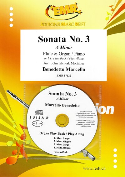 B. Marcello: Sonata No. 3, FlKlav/Org (+CD)
