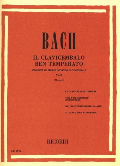 J.S. Bach: Il Clavicembalo Ben Temperato Volume II, Klav