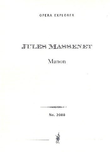 J. Massenet: Manon, GsGchOrch (Stp)