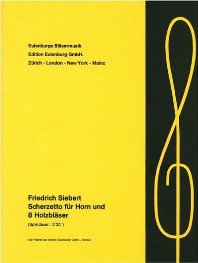 F. Siebert: Scherzetto für Horn und 8 Holzbläser (Pa+St)