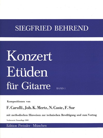 S. Behrend: Konzert-Etüden 1, Git