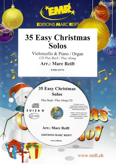 M. Reift: 35 Easy Christmas Solos, VcKlv/Org (+CD)