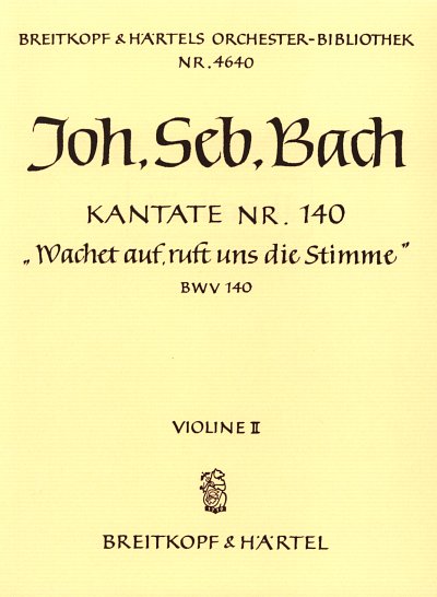 J.S. Bach: Wachet auf, ruft uns die Stim, 3GsGchOrchBc (Vl2)