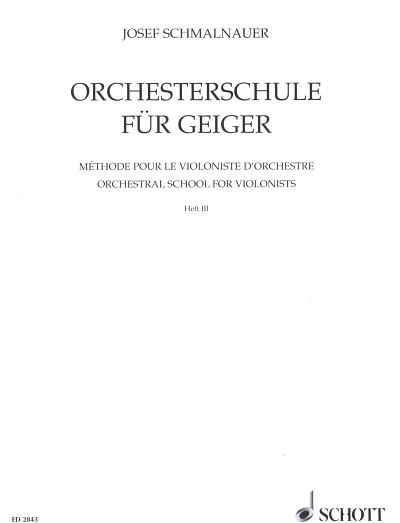 Orchesterschule für Geiger Band 3, Viol