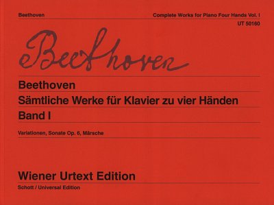 L. v. Beethoven: Saemtliche Werke fuer Klavier zu vier, Klav