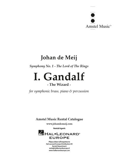 J. de Meij: Gandalf (part I from 