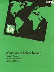 DL: E. Becht: Winter Unter Hohen Tannen, GesKlavGit