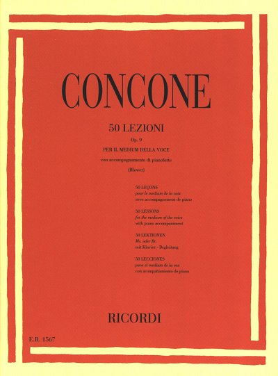 G. Concone: 50 Lezioni Opus 9, GesKlav
