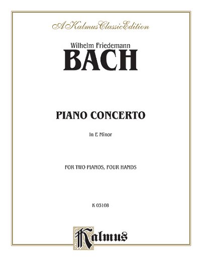 W.F. Bach: Piano Concerto in E Minor, Klav
