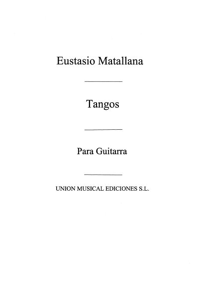Seis Tangos No.4 From Bailes Populares Espanoles, Git