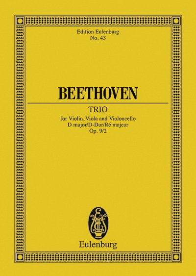 DL: L. v. Beethoven: Streichtrio D-Dur, VlVlaVc (Stp)