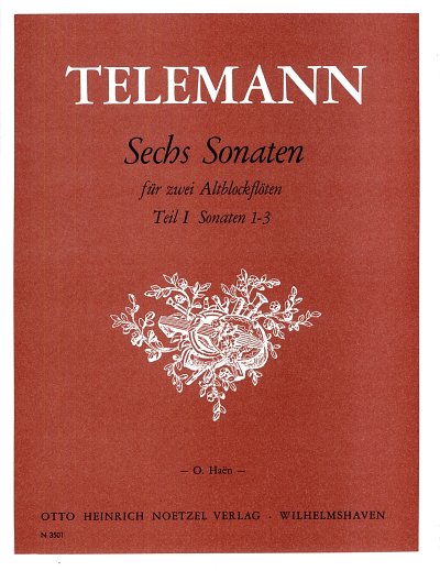 G.P. Telemann: 6 Sonaten 1, 2Ablf (Sppa)