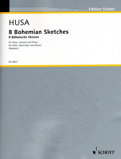 K. Husa: 8 Bohemian Sketches , FlKlarKlav (Pa+St)