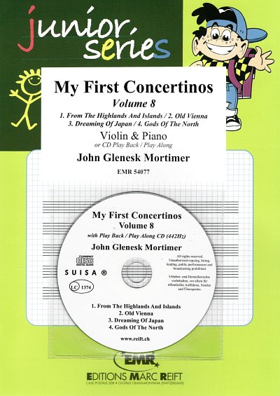 J.G. Mortimer: My First Concertinos Volume 8, VlKlav (+CD)