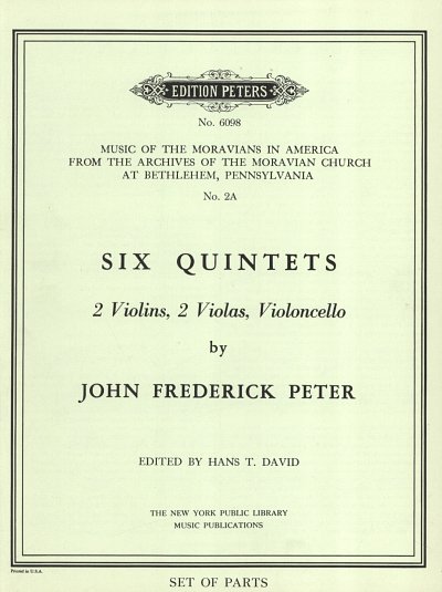 Peter John Frederick: Quintette