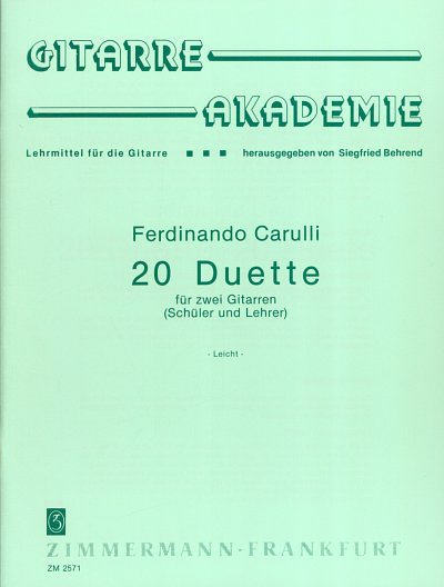 F. Carulli: 20 Duette (Schueler + Lehrer)