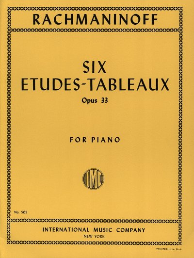 S. Rachmaninow: Six Etudes-tableaux op. 33, Klav