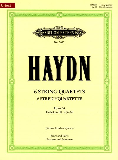 J. Haydn: 6 Streichquartette op. 64, 4Str (Pa+St)