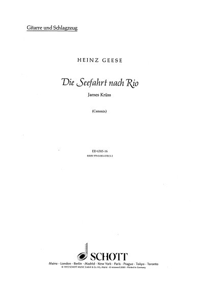 H. Geese: Die Seefahrt nach Rio 